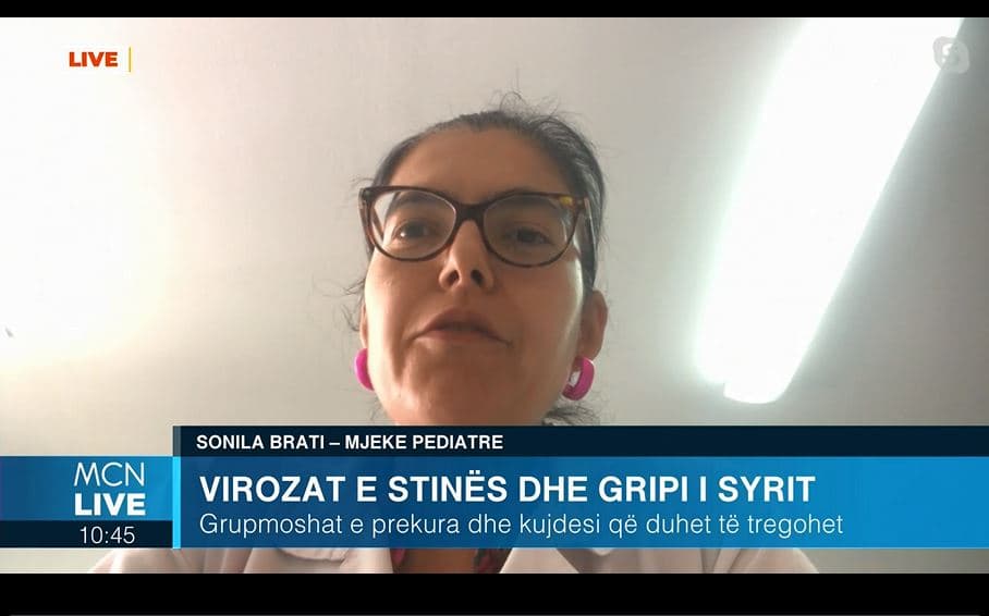     Virozat e stinës te fëmijët/ Brati: Evidente rastet me temperaturë të lartë dhe bajame të qelbëzuara. Mjekimi, deri në 10 ditë (VIDEO)