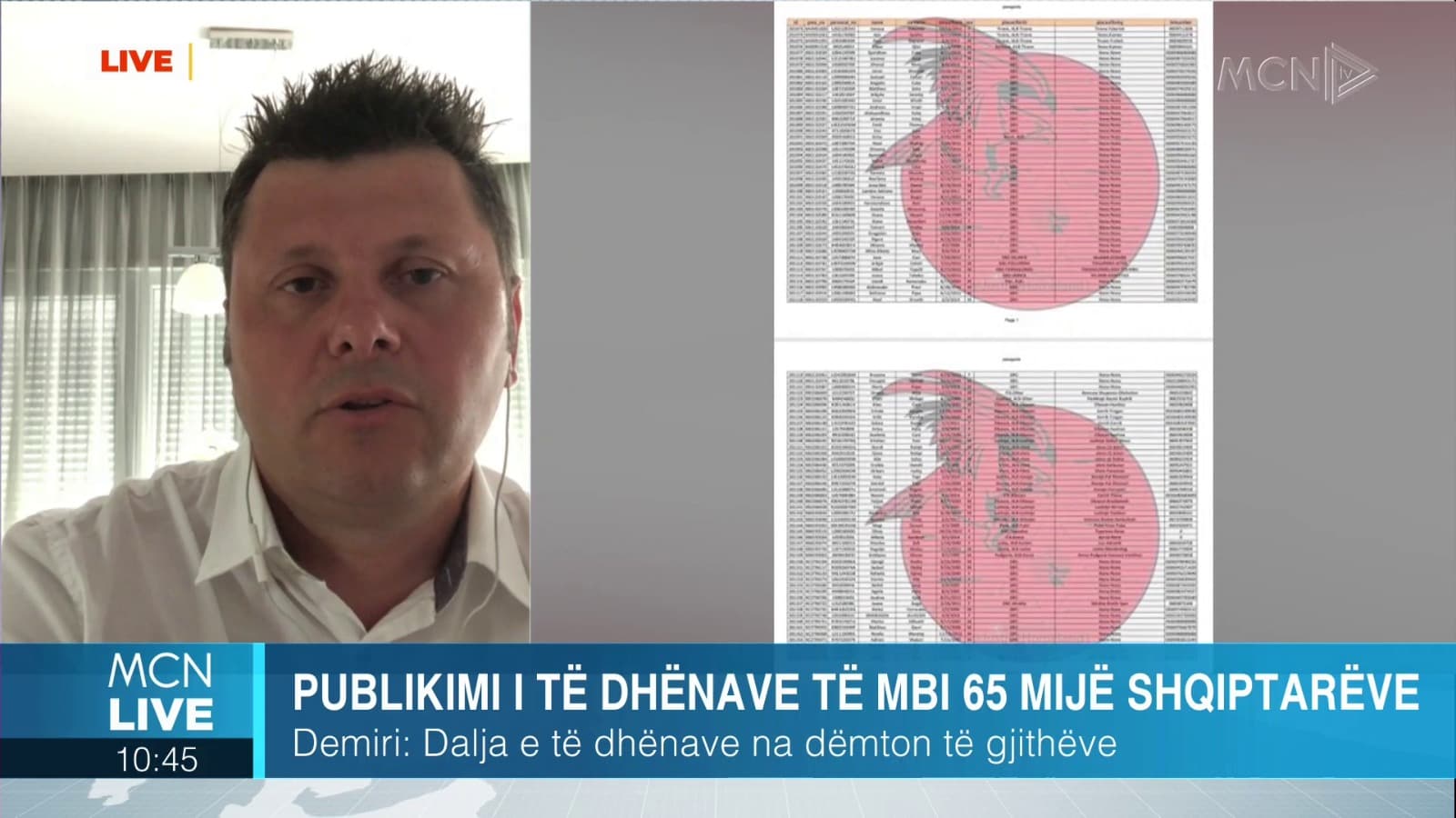 Publikimi i të dhënave të pasaportave dhe ID, Demiri: Dëm që do të vazhdojë shumë vite (VIDEO)