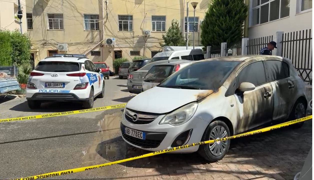 I vihet zjarri makinën së një efektivi të ‘Shqiponjës’ në Lezhë