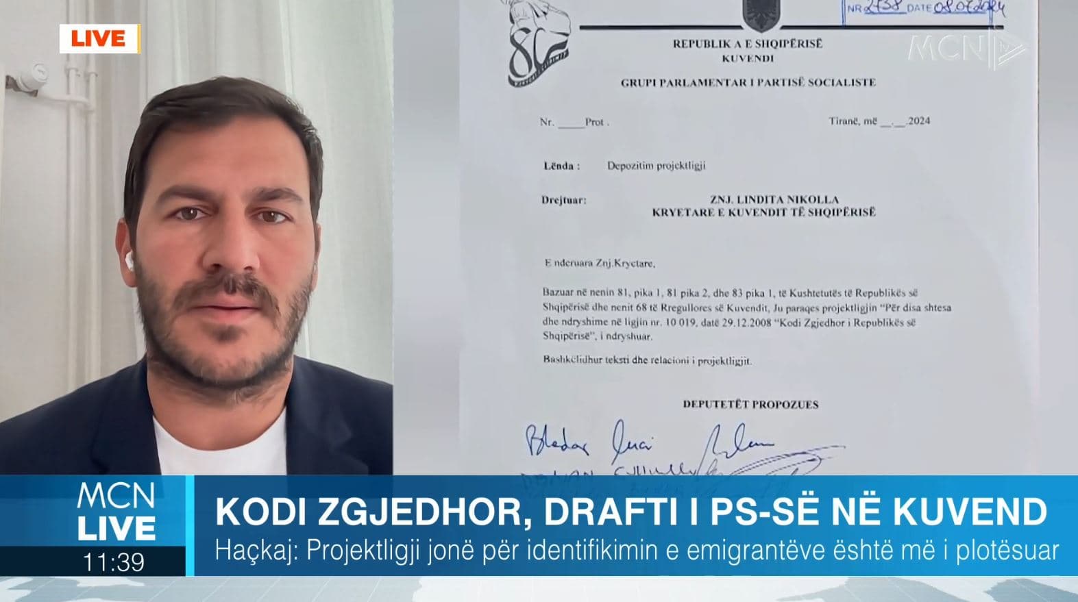 Vota e diasporës, Haçkaj: Projektligji i PS i vonuar, po tentohet të bëhet në mënyrë të njëanshme (VIDEO)