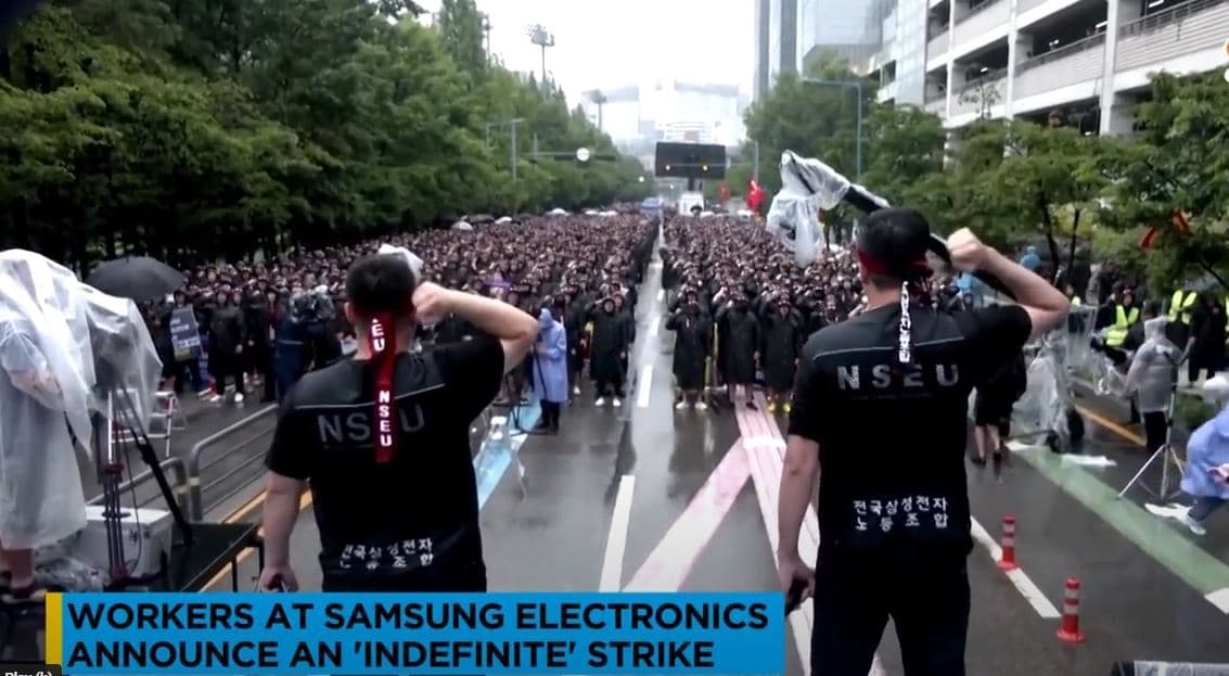 Kore e Jugut, punëtorët e Samsung nisin grevë të plotë (VIDEO)	