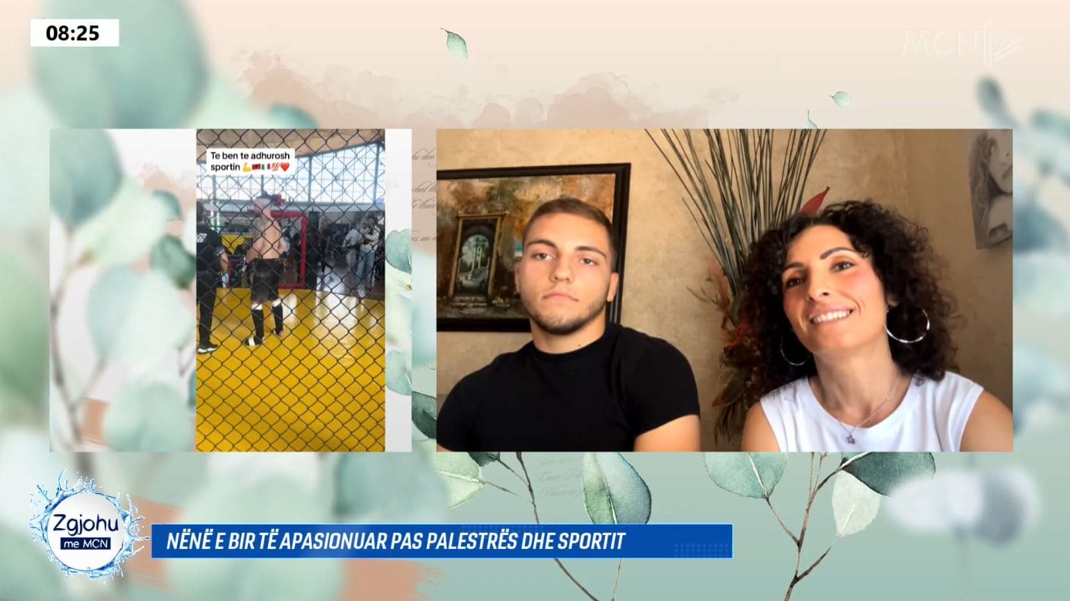 Nënë e bir të pasionuar pas sportit, 46-vjeçarja në palestër, 20-vjeçari në ndeshjet e MMA 