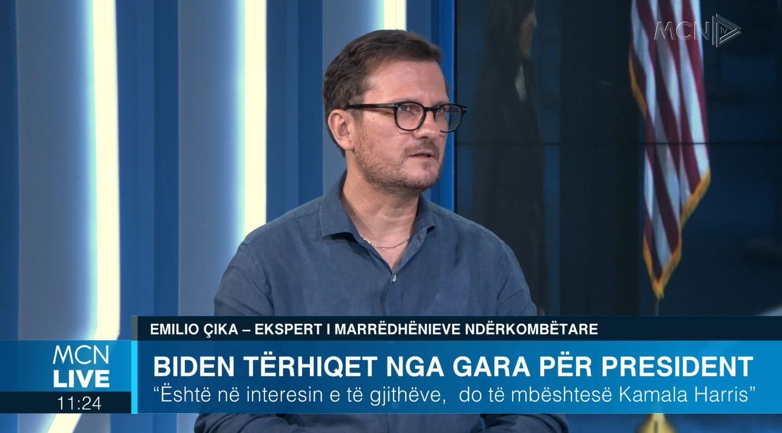 Tërheqja e Biden, Çika: Trump revansh të fortë elektoral. Harris personazh jo në vijën e parë të politikës (VIDEO)