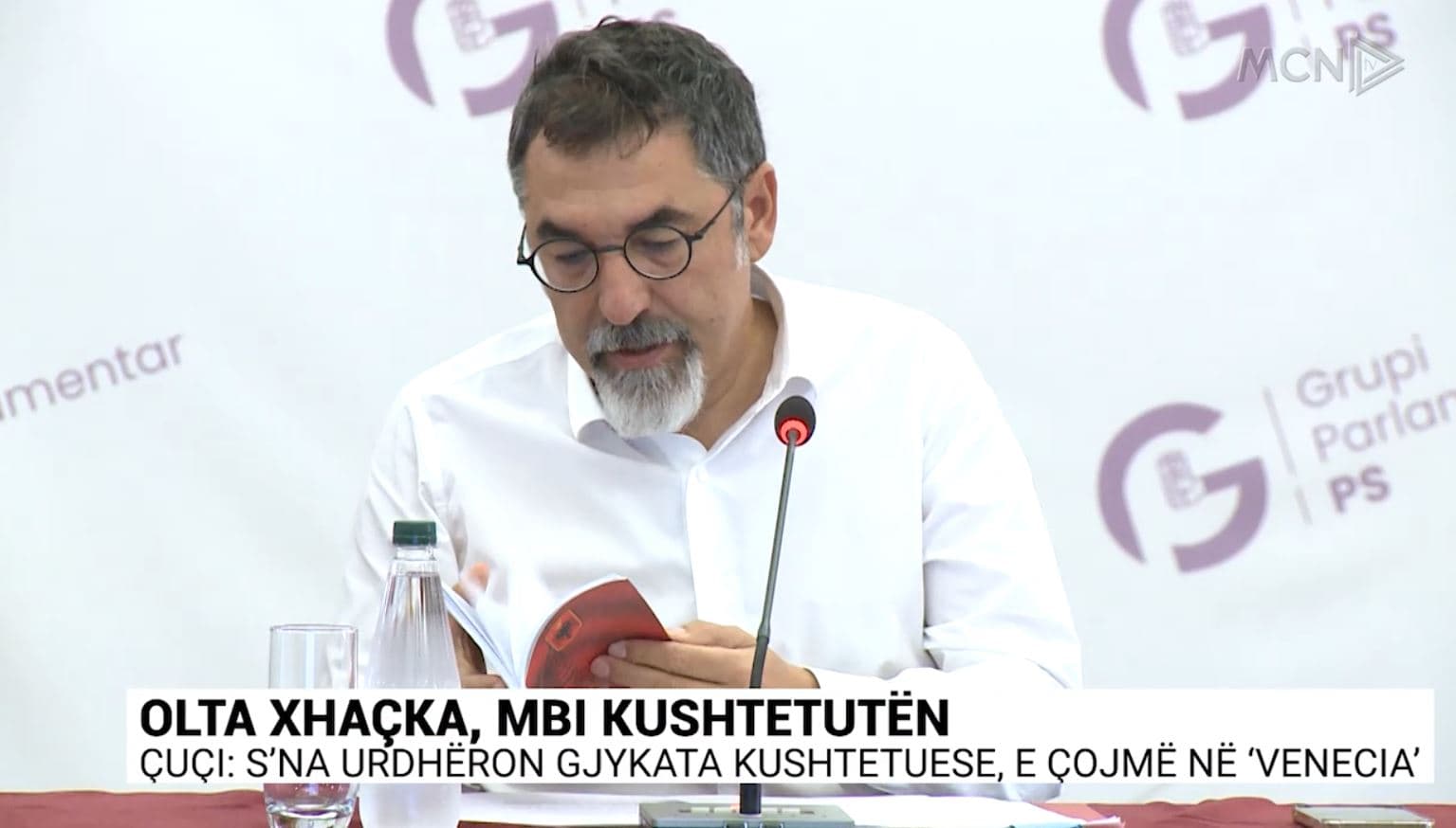 Olta Xhaçka mbi Kushtetutën/ Çuçi: S’na urdhëron Gjykata Kushtetuese, e çojmë në “Venecia” (VIDEO)
