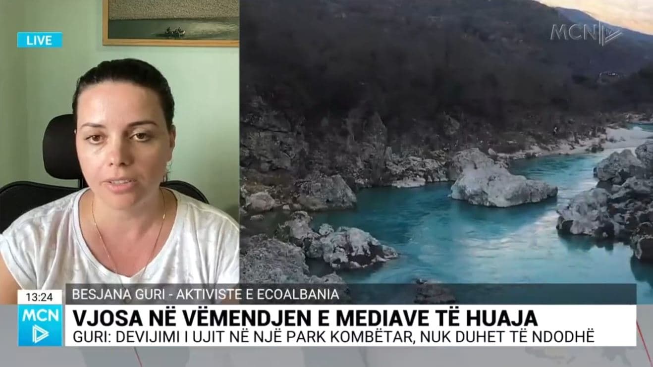 Guri: Devijimi i Shushicës s’duhet të ndodhë, pjesë e parkut të Vjosës. Të rivlerësohet leja për ujësjellësin e Himarës