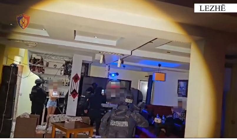    Lokali shfrytëzohej për prostitucion dhe shitjen e drogës/ Arrestohen 6 persona në Lezhë