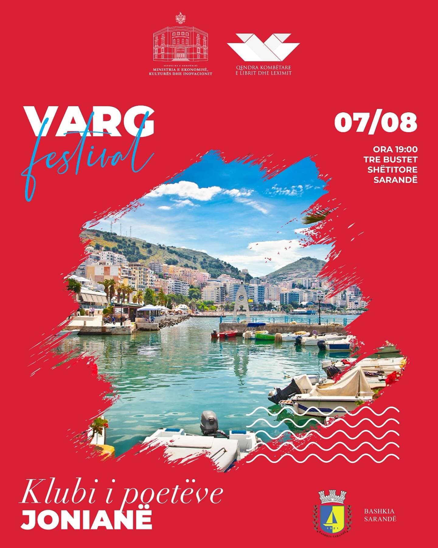  Saranda pret festivalin e poezisë “Varg festival” më 7 e 8 gusht