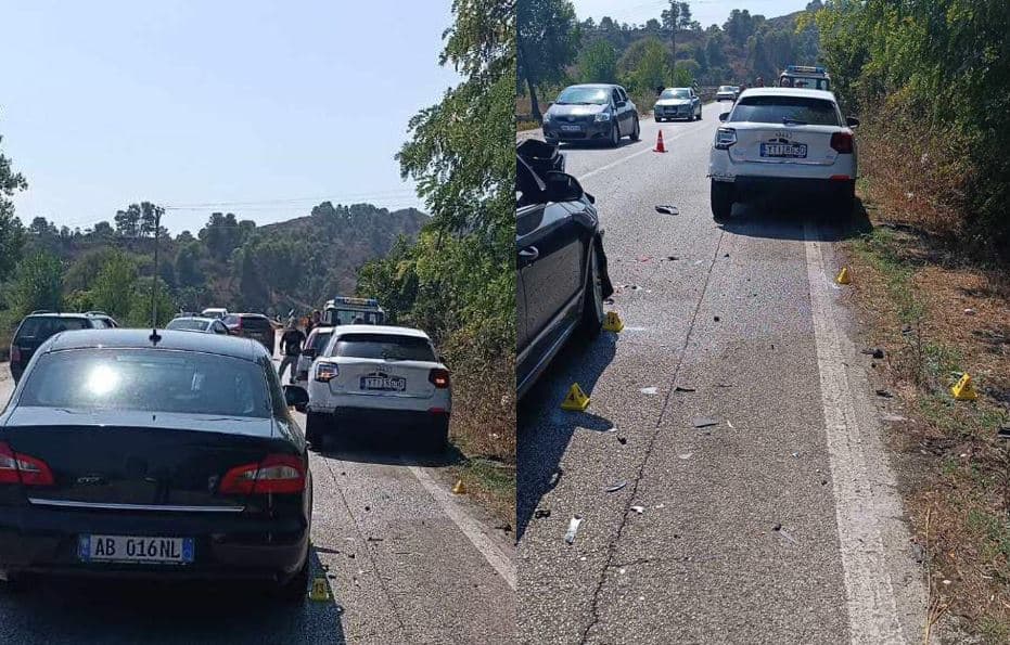 Aksident në Gjirokastër, përplasen tre automjete