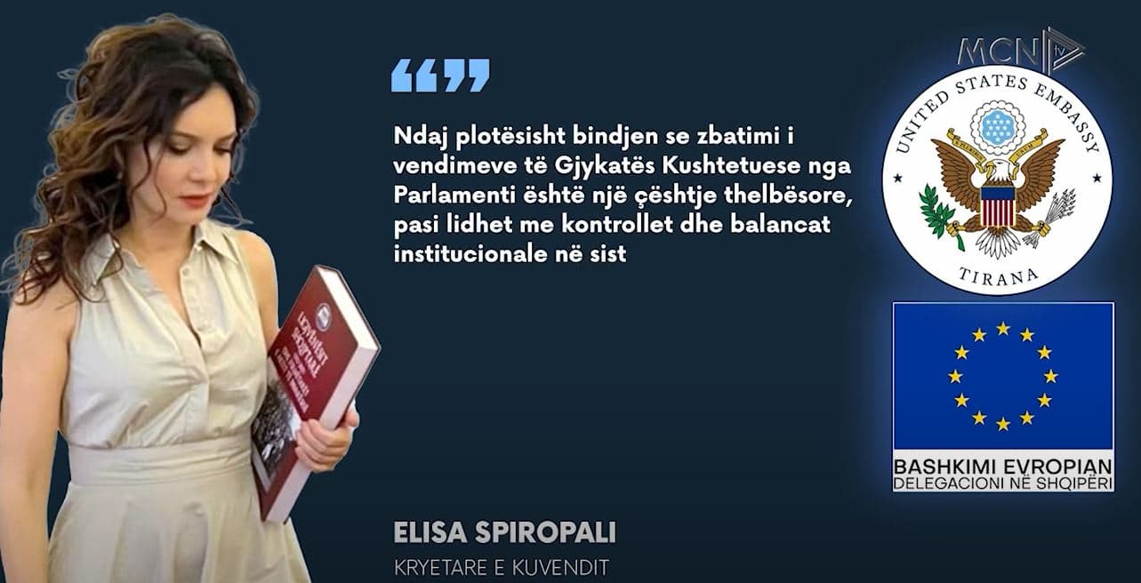 Spiropali i përgjigjet SHBA-së dhe BE-së/ “Duam sqarim prestigjoz nga Venecia” (VIDEO)