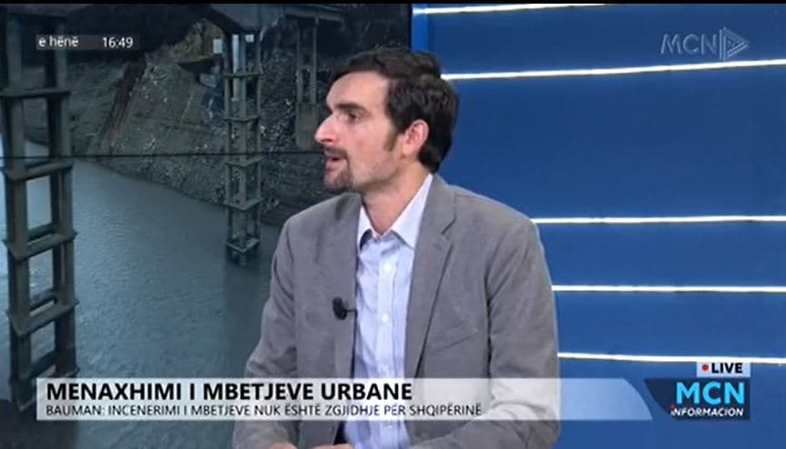 Menaxhimi i mbetjeve, Bauman: Incenerimi jo zgjidhje për Shqipërinë, i papërballueshëm ekonomikisht (VIDEO)