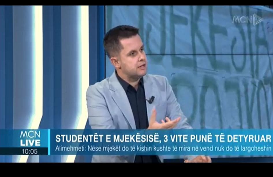   Studentët e mjekësisë, 3 vite punë të detyruar/ Alimehmeti: Ligji, nul që në origjinë. Specializantët punojnë katër vite pa pagesë (VIDEO) 