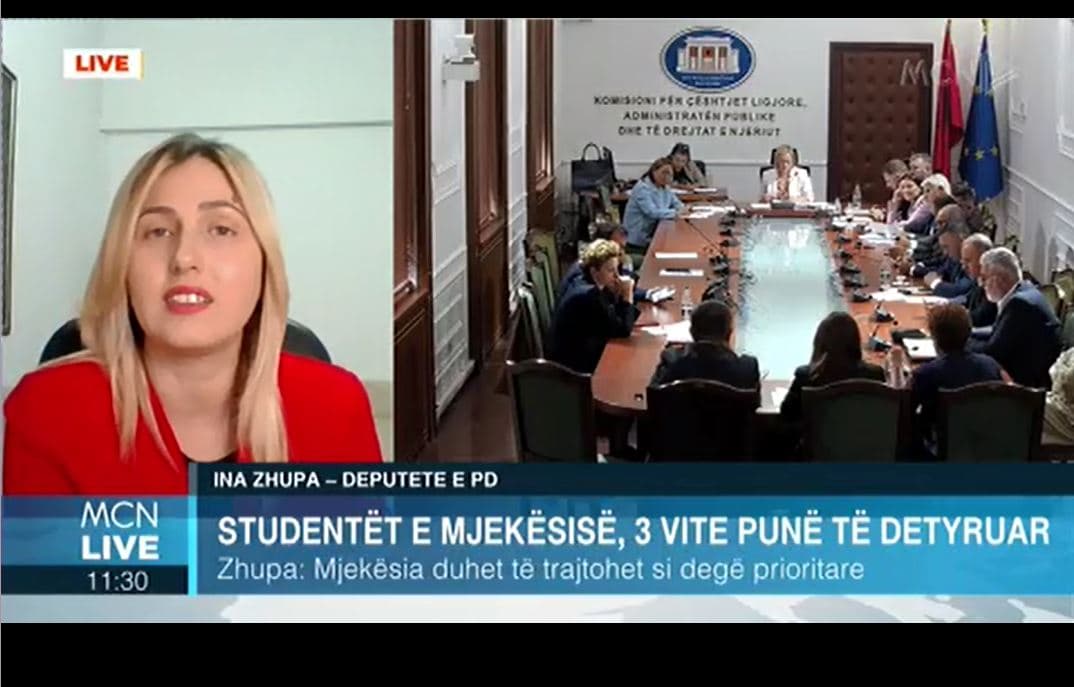  Studentët e Mjekësisë, 3 vite punë të detyruar/ Zhupa: Po përdorin politika detyruese e jo motivuese. Mjekësia të trajtohet si degë prioritare (VIDEO)