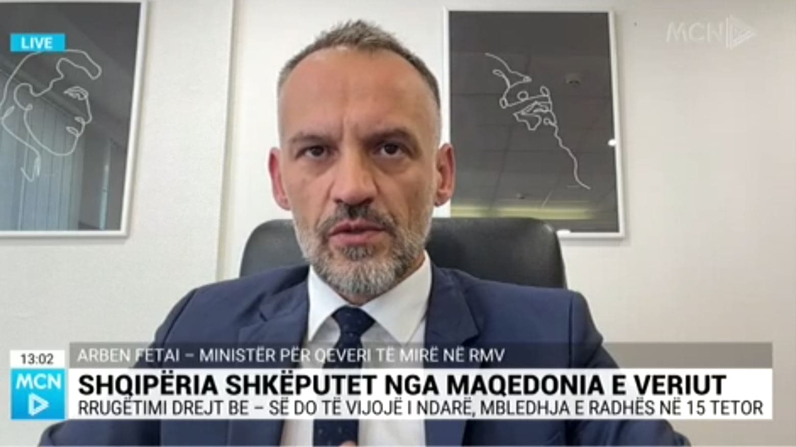 Fetai: Vështirë që rrugëtimi i Ballkanit Perëndimor në BE të ndodhë në të njëjtën kohë (VIDEO)