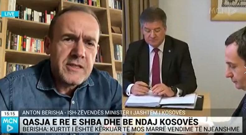 Berisha: S’ka ndryshuar qasja e Amerikës ndaj Kurtit. Kosova e përfaqësuar në vijë të parë nga Osmani