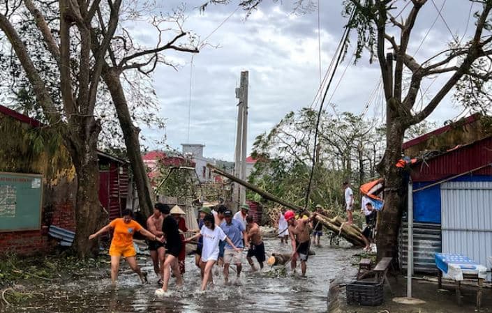 Tajfuni Yagi shkakton dëme rekord në Vietnam