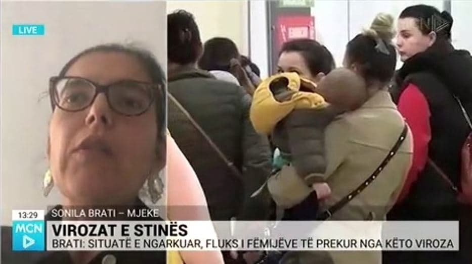 Brati: Situatë e ngarkuar virale te fëmijët, prindërit t’i drejtojnë te mjeku (VIDEO)