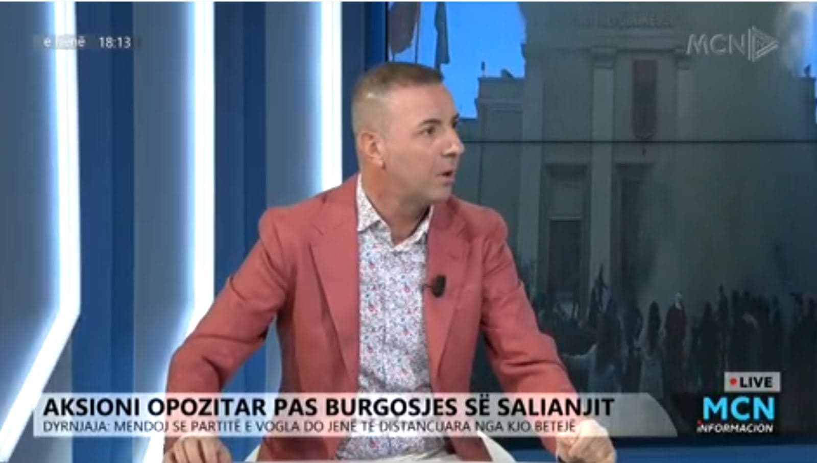 Aksioni opozitar, Dyrnjaja: Opozita me leksik politik shumë të varfër, po ja dhuron me duart e veta pushtetin Ramës (VIDEO)