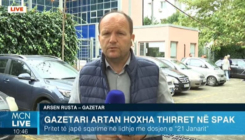 “21 janari”/ Gazetari Artan Hoxha në SPAK, Rusta: Po jep sqarime për audio-përgjimin (VIDEO)