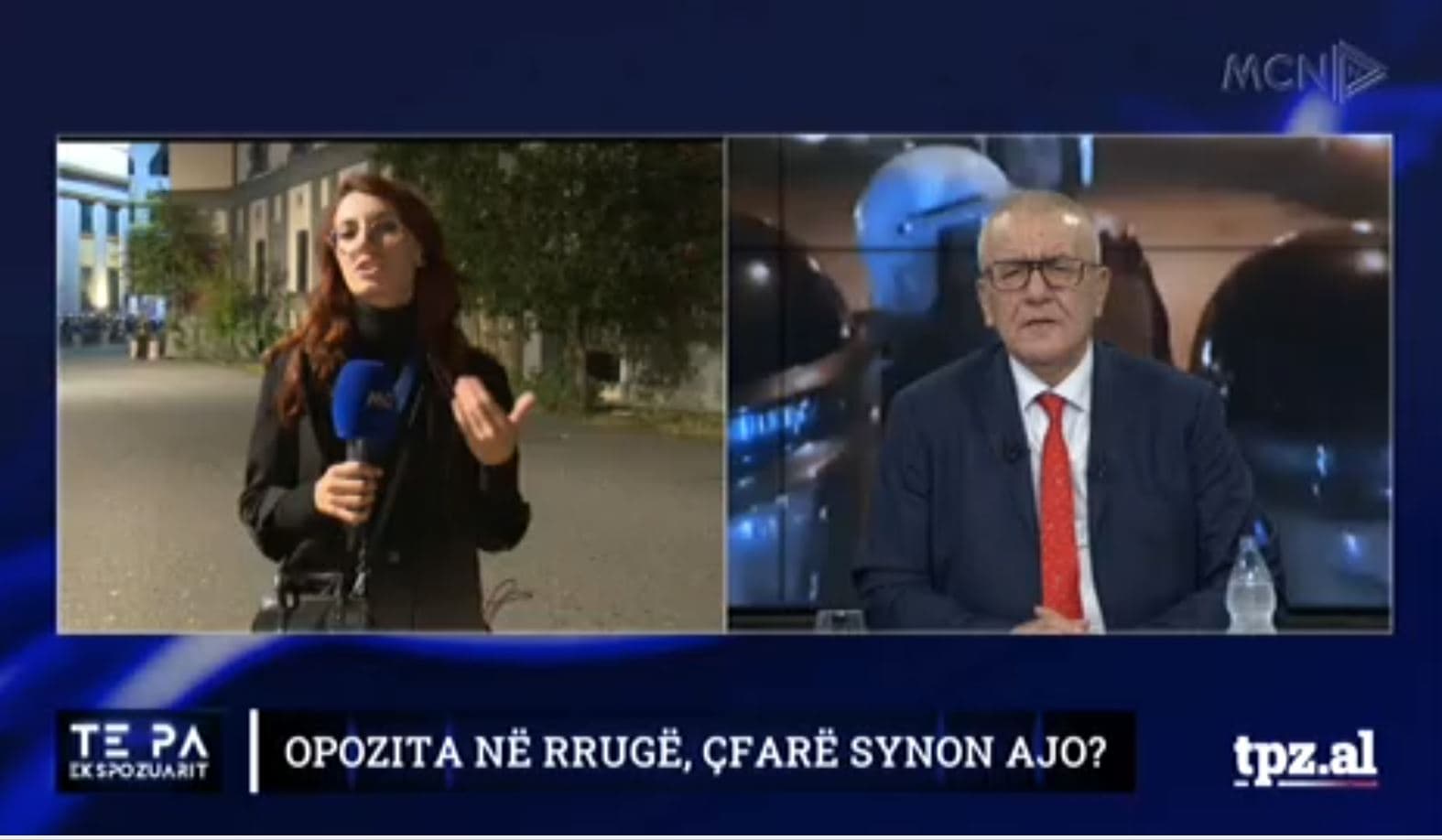 Protesta e opozitës/ Lëndë plasëse në drejtim të policisë