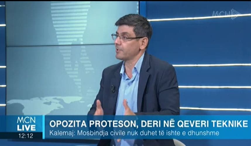 Kalemaj: Mosbindja civile nuk është e dhunshme, kërkesa themelore e opozitës lirimi i Berishës (VIDEO)
