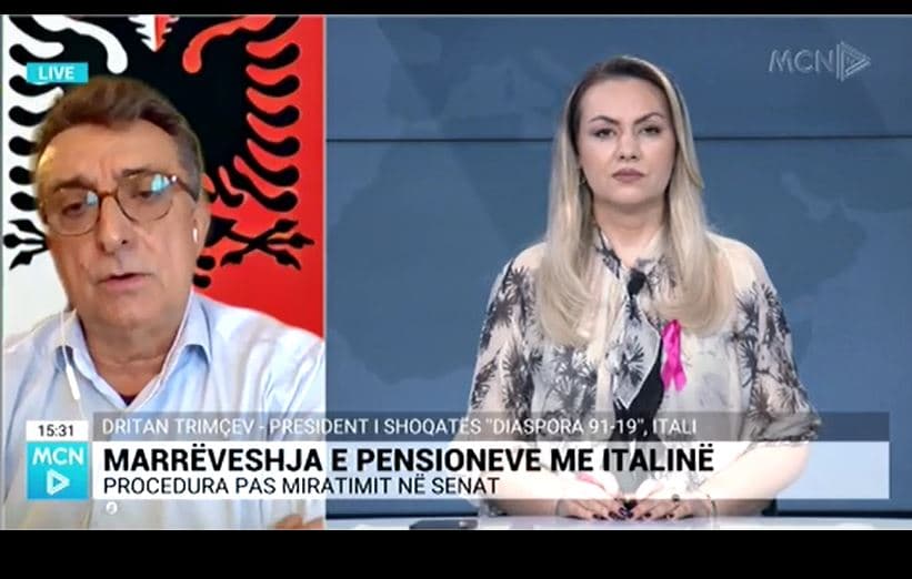 Marrëveshja e pensioneve/ Trimçev: Italia të mendonte për pensionet e shqiptarëve se sa shpenzimet e parave për emigrantët e paligjshëm (VIDEO)