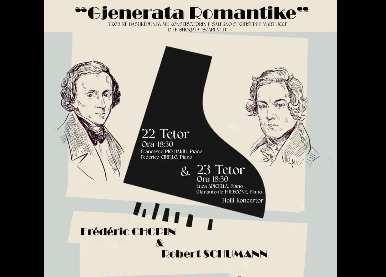  22-23 tetor/ Tingujt e muzikës së Chopin dhe Schuman me dy koncerte në TKOB