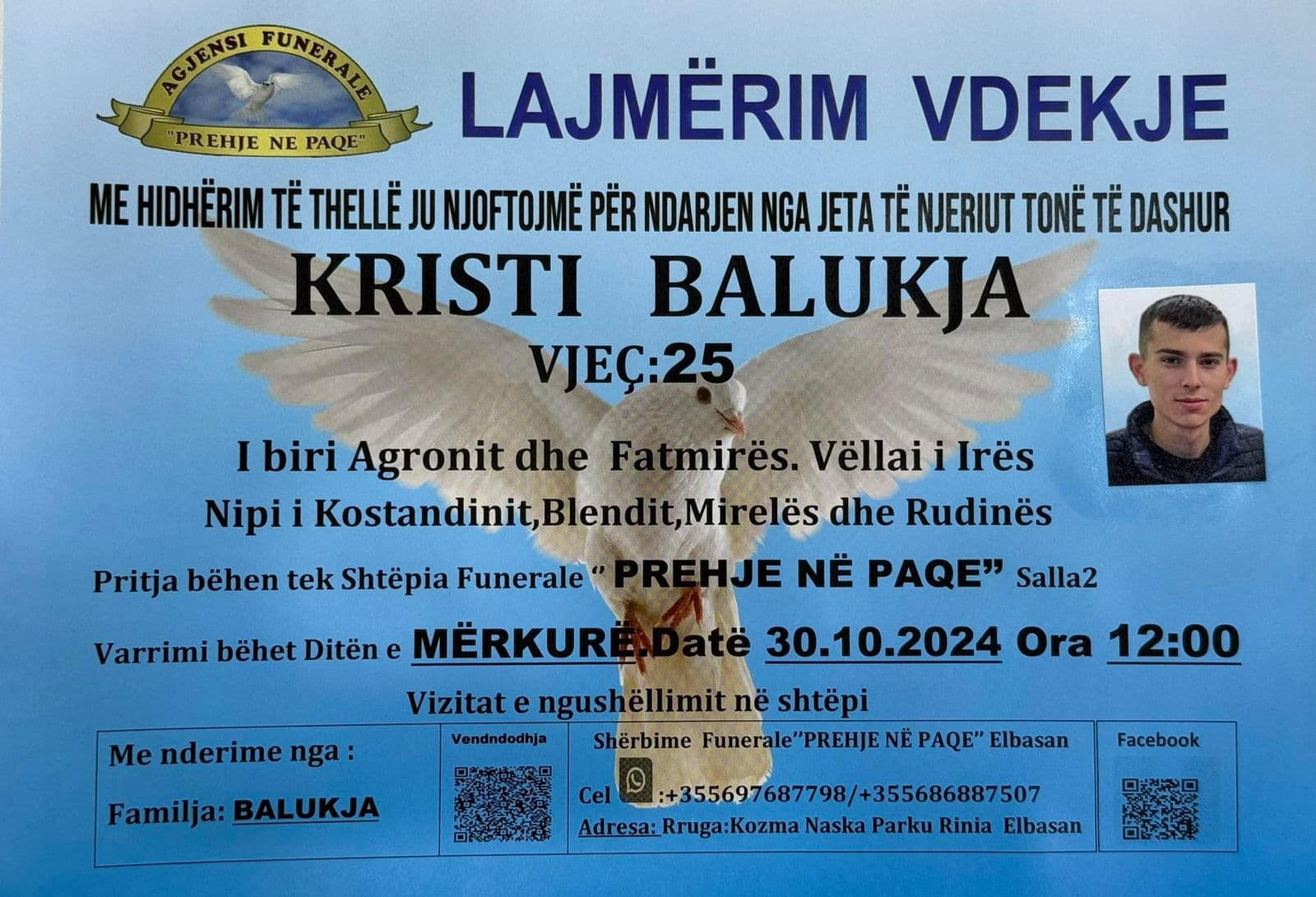 I shpërtheu tritoli duke ia vendosur një makine, del fotoja e të riut që humbi jetën në Elbasan