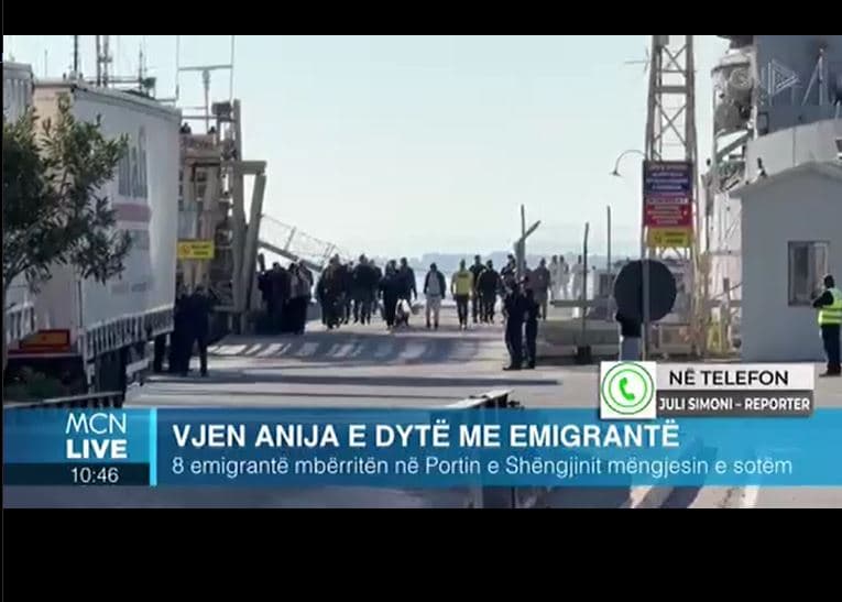 8 emigrantë mbërrijnë në Portin e Shëngjinit/ Simoni: Janë karantinuar për t’iu nënshtruar më pas verifikimit dhe kontrolleve mjekësore (VIDEO)