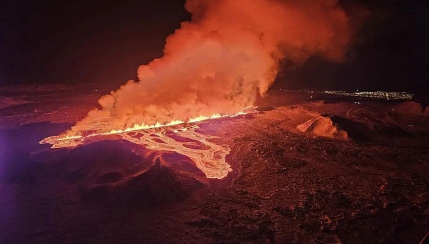 Shpërthen një vullkan në Islandë, i shtati brenda vitit (VIDEO)