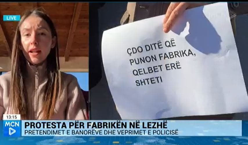 Protesta në Lezhë/ Lleshi: Policia neglizhente, fabrika duhet të ketë filtra për minimizimin e mbetjeve ndotëse (VIDEO)