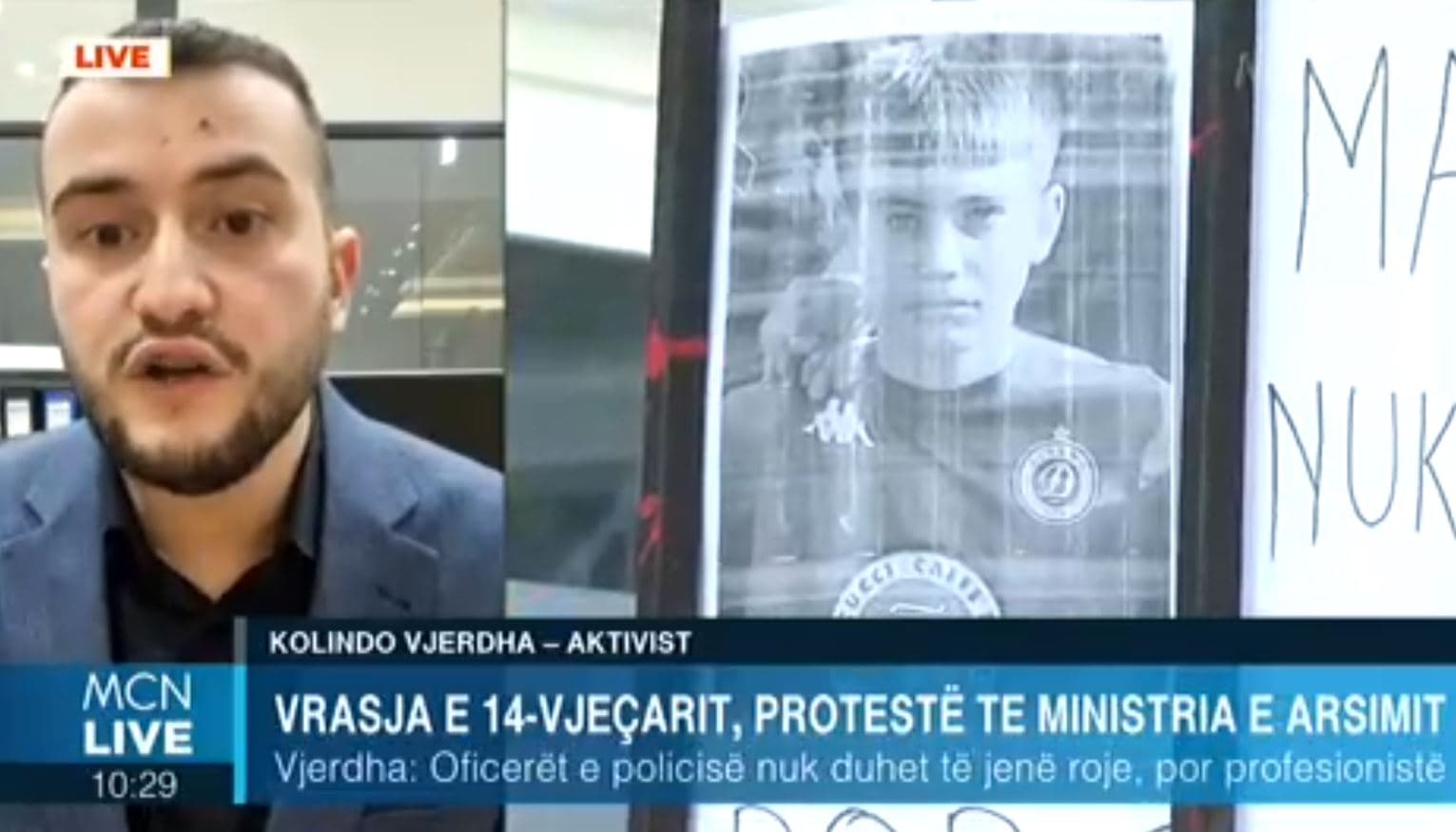 Vrasja e 14-vjeçarit, Vjerdha: Protestat do vazhdojnë deri në reagimin e institucioneve, të dorëhiqet ministrja e Arsimit (VIDEO)