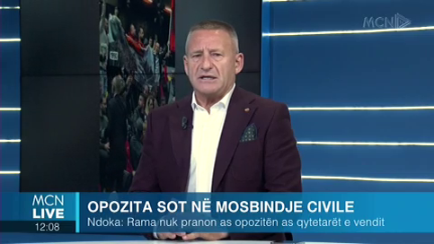 Ndoka: Rama tenton të dhunojë opozitën dhe qytetarët. Protestat do të vazhdojnë akoma më të ashpra (VIDEO)