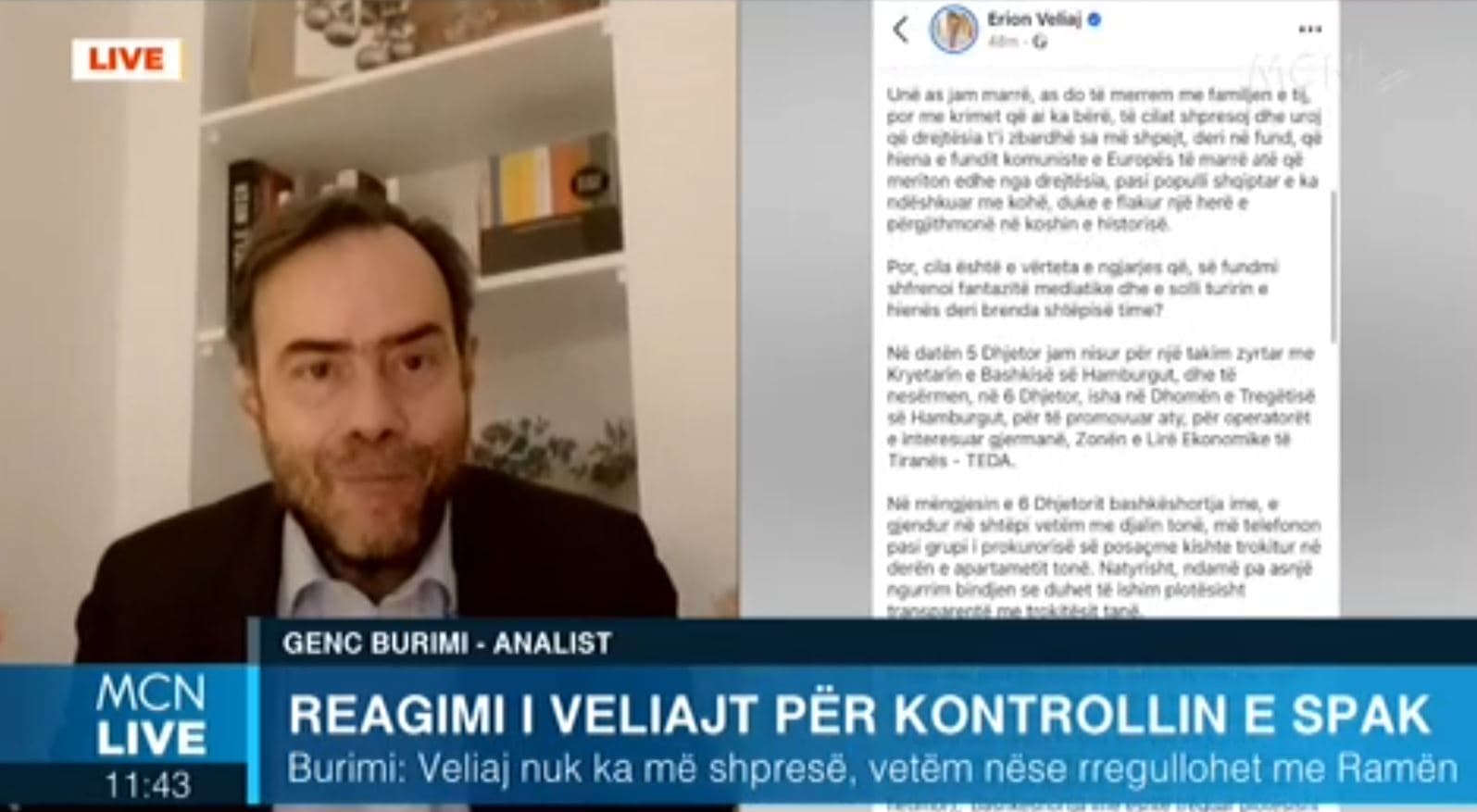 Kontrolli i SPAK/ Burimi: Veliaj nuk ka më shpresë, kërkon që përmes Ramës të ndikojë te Dumani (VIDEO)