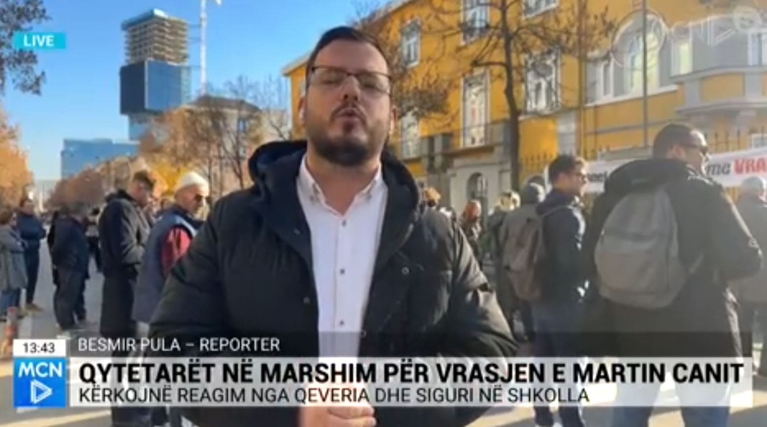 Marshim-protestë para Ministrisë së Arsimit/ Protestuesit: S’janë marrë masa për rritjen e sigurisë në shkolla 