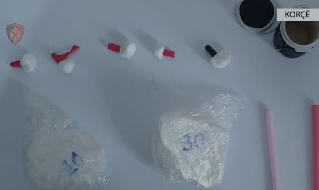 Shpërndanin kokainë, 4 të arrestuar në Korçë, mes tyre një turk