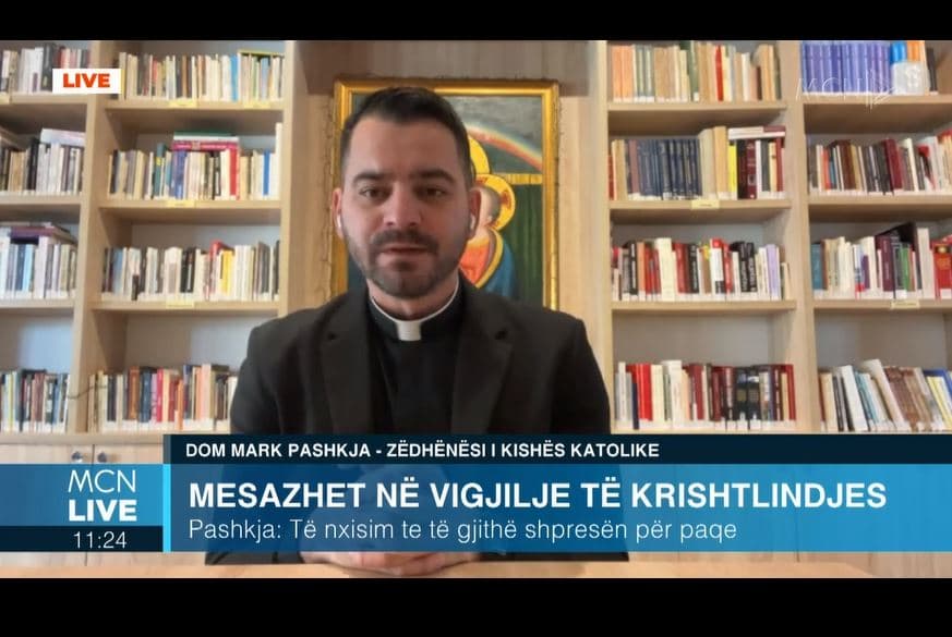 Vigjilja e Krishtlindjeve, Dom Mark Pashkja: Të falim sa më shumë paqe dhe dashuri, ky duhet të jetë viti i shpresës (VIDEO)