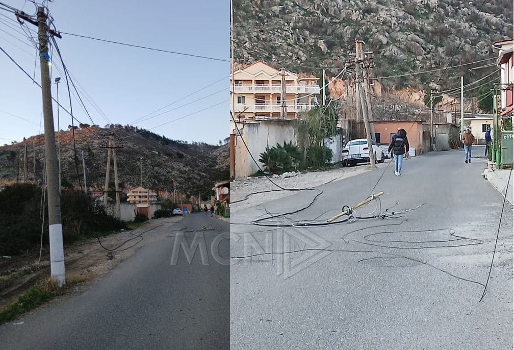  Kamioni dëmton linjat elektrike në rrugën Shëngjin-Rana e Hedhur, ikën nga vendngjarja