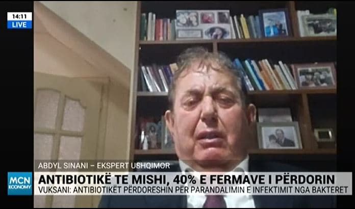 Antibiotikë te mishi, Sinani: S’mund të përdoret pa kriter, duhen masa të menjëhershme për situatën ku ndodhemi