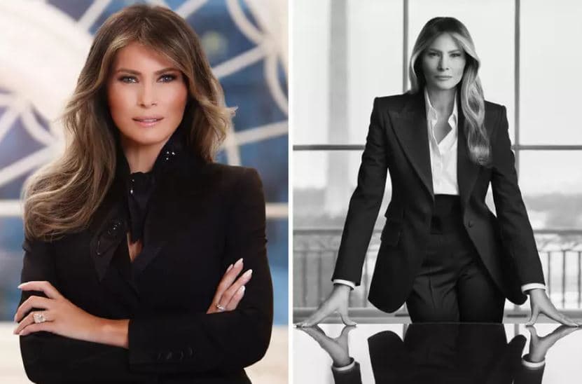 Publikohet portreti zyrtar i zonjës së parë Melania Trump