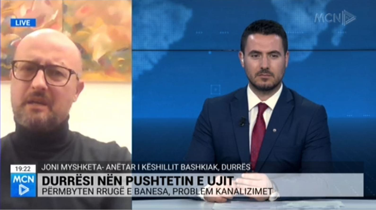 Përmbytjet në Durrës, Myshketa: Situatë e përsëritur, nuk pastrohen kanalizimet (VIDEO) 