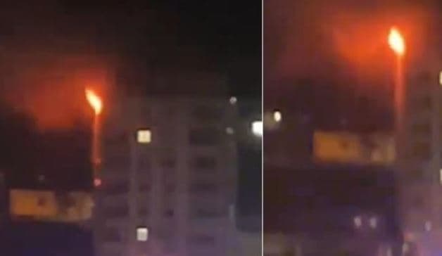 Zjarr në katin e dhjetë të një pallati në Lezhë, evakuohen banorët
