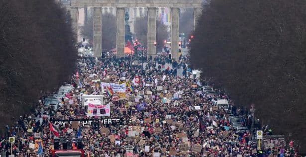 160 mijë protestues në Berlin, CDU po thyen traditën duke afruar AFD-në
