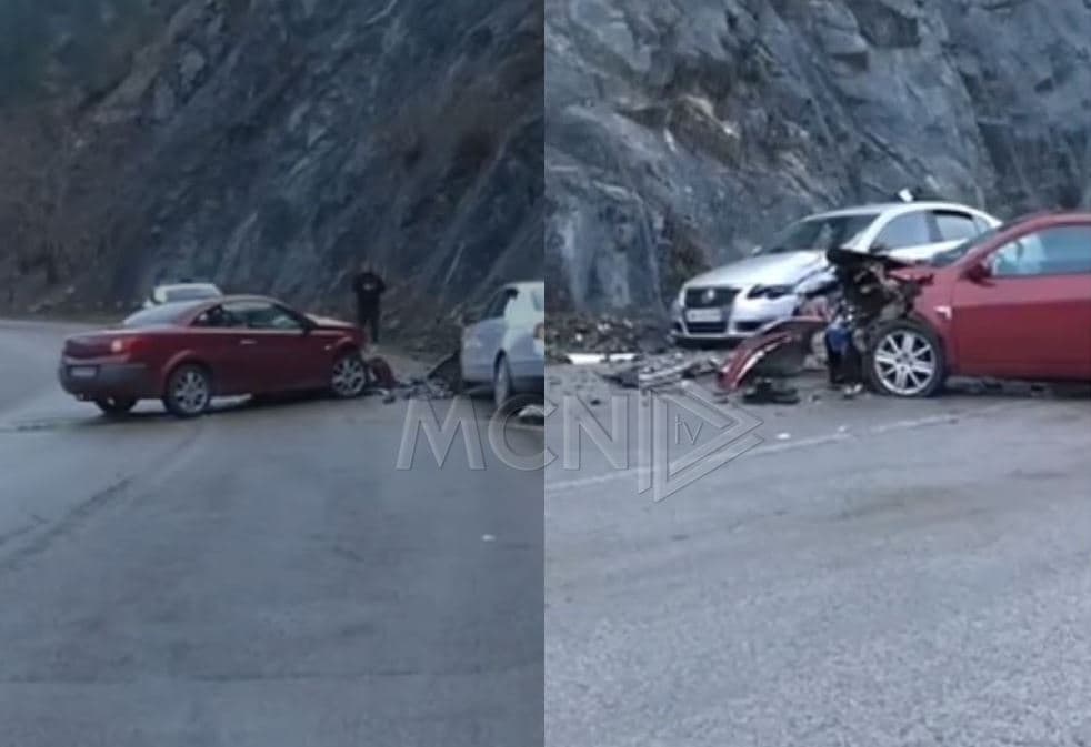 Aksident i dyfishtë në aksin rrugor Librazhd-Elbasan, plagoset një person