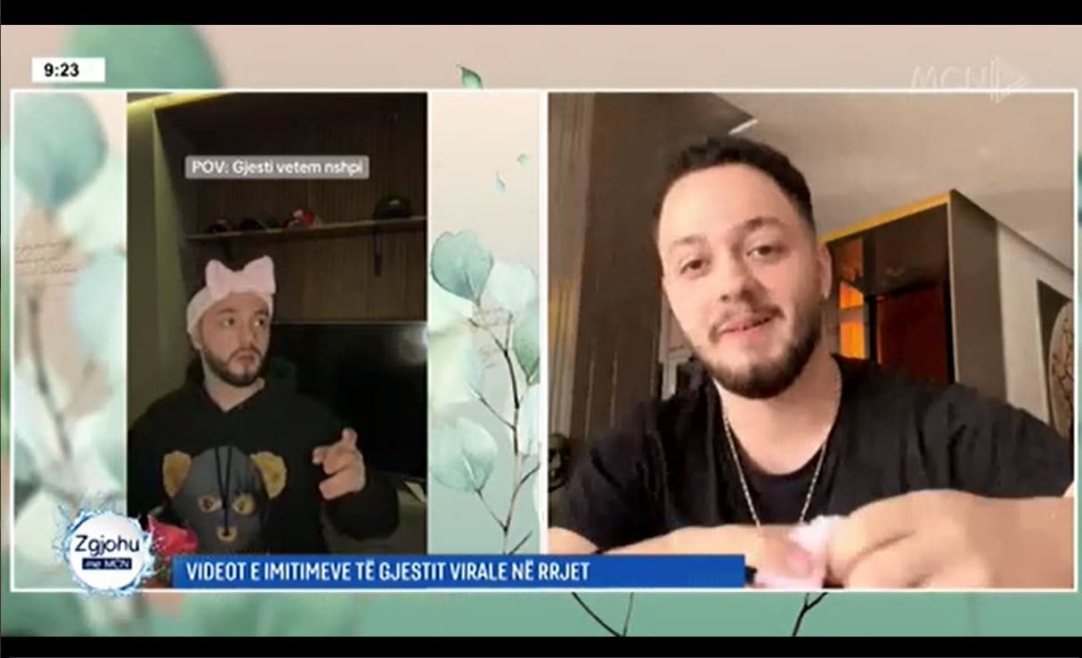  19-vjeçari që imiton në mënyrë perfekte Gjestin e BBVip: Videot kanë arritur 1.4 milionë klikime