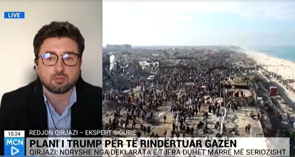 Qirjazi: Spostimi i popullsisë së Gazës vendos precedent të rrezikshëm, çon ujë në mullirin e Izraelit 