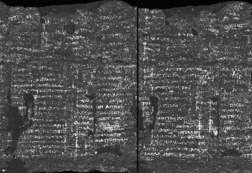 AI dhe shkencëtarët bashkohen për të deshifruar rrotullat e papiruseve të djegura nga vullkani Vezuvius