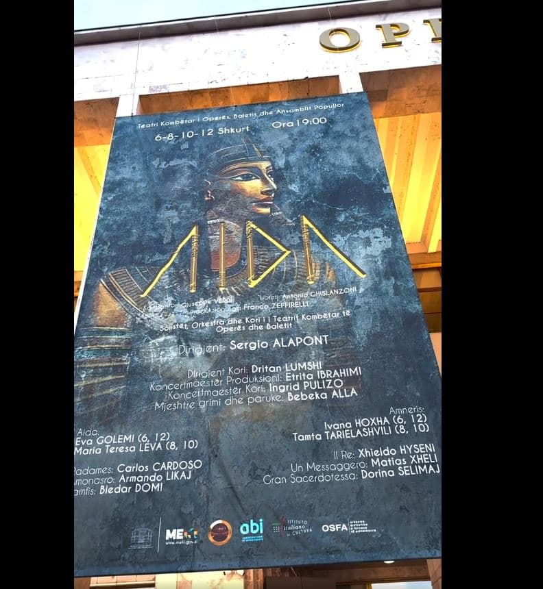    8, 10, 12 shkurt/ Kryevepra monumentale operistike “Aida” në skenën e TKOB