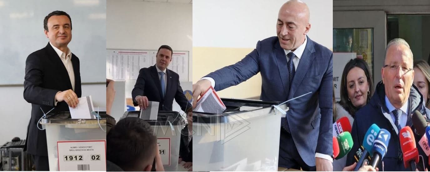  Votojnë kandidatët për kryeministër në Kosovë, u bëjnë thirrje qytetarëve të ushtrojnë të drejtën e tyre