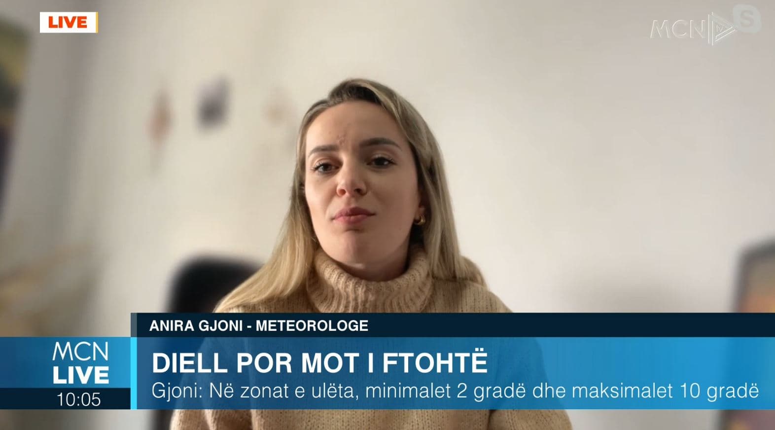 Gjoni: Java do të jetë e ftohtë dhe me reshje (VIDEO)