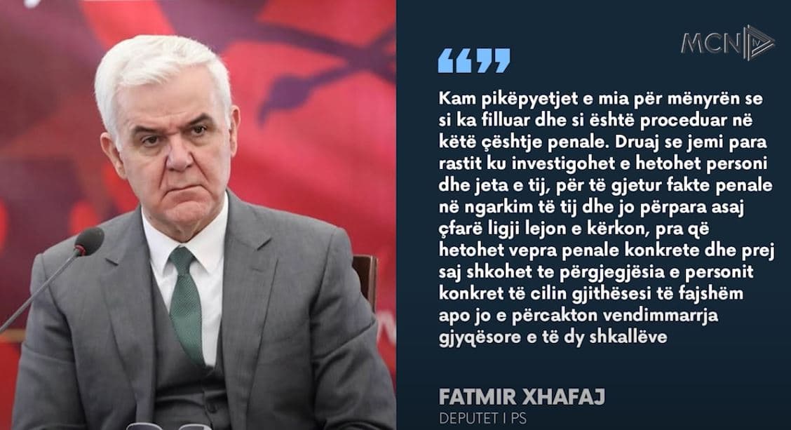 “Nuk besoj se Veliaj është i korruptuar! Fatmir Xhafaj, pikëpyetje mbi SPAK dhe drejtësinë e re (VIDEO)